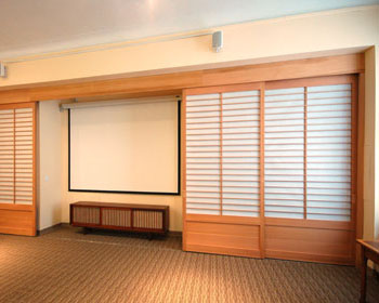 Japanese style shoji doors at Columbia University