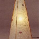 AC-0064 Washi tabletop lamp, ø12", 26"
